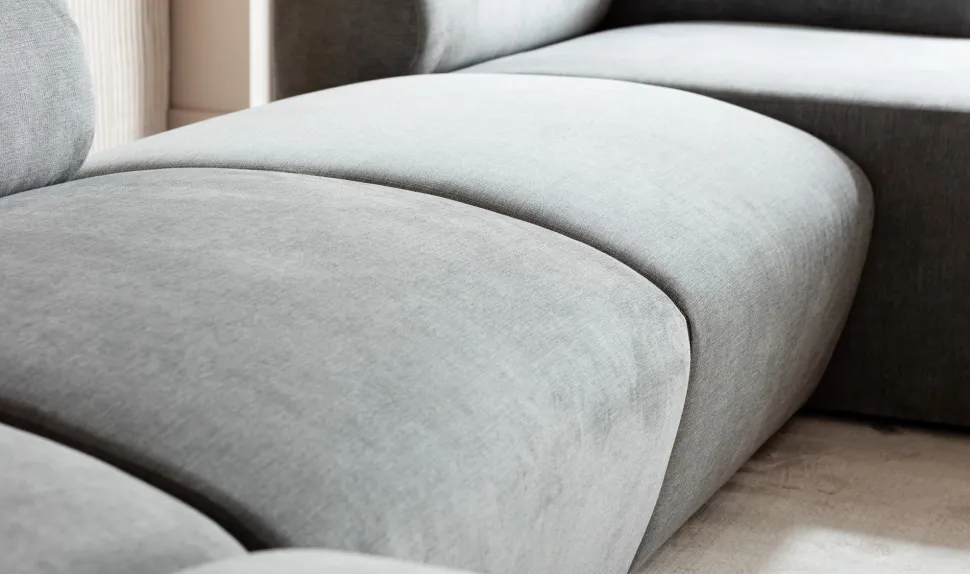 KARE Design Modulaire Bank Lucca Pouff Grey 76cm Cheap