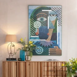 KARE Design Object Picture Geometric Woman 100x150cm Cheap