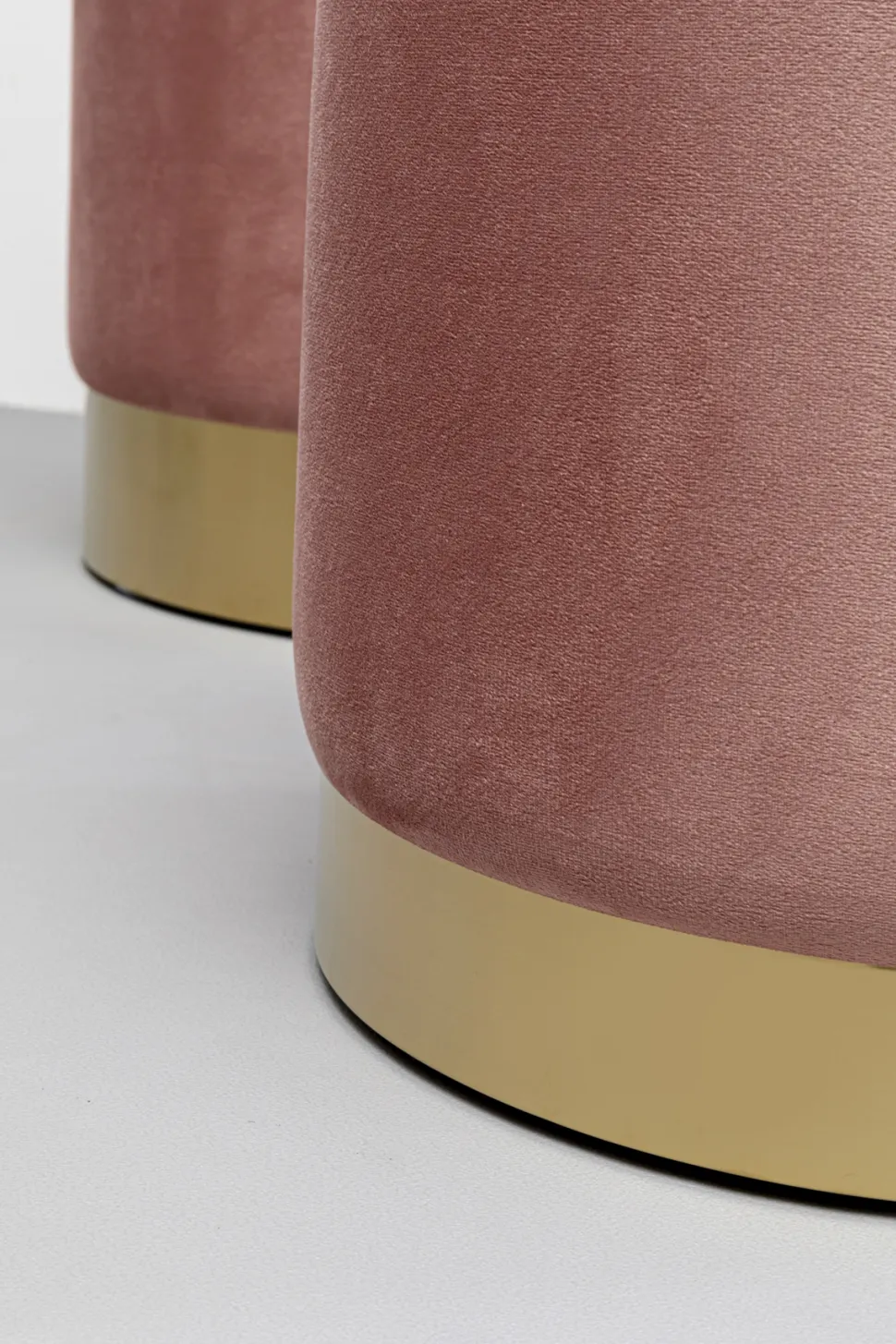 KARE Design Poef Cherry Storage Mauve Brass (2/set) Cheap
