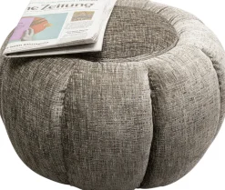 KARE Design Poef Fiori Grijs Ø52cm Cheap