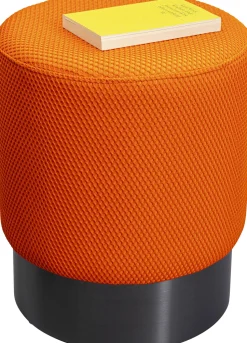 KARE Design Poef Jody Orange Mesh Black 35cm Cheap