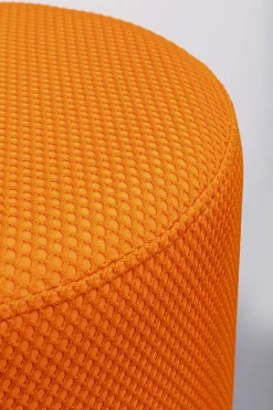 KARE Design Poef Jody Orange Mesh Black 35cm Cheap
