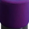 KARE Design Poef Jody Purple Mesh Black Shop