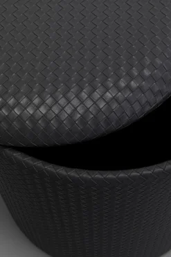 KARE Design Poef Venezia Storage Black 40cm Best