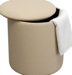 KARE Design Poef Venezia Storage Cream 40cm Cheap