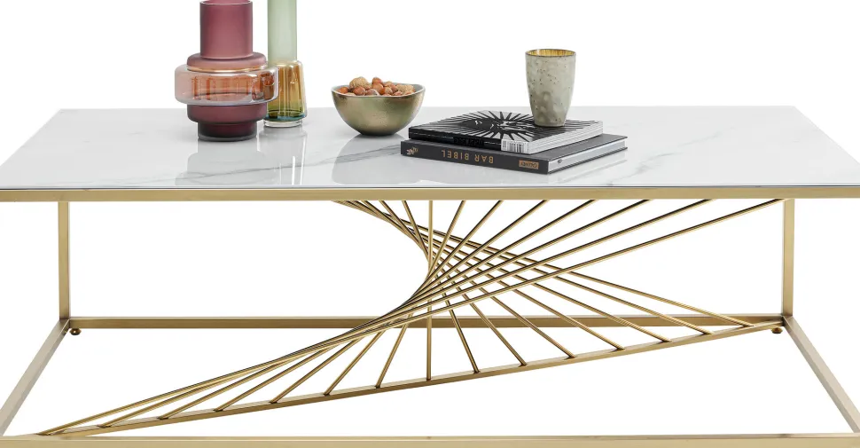 KARE Design Salontafel Art Marmer Glas 140x70cm Store