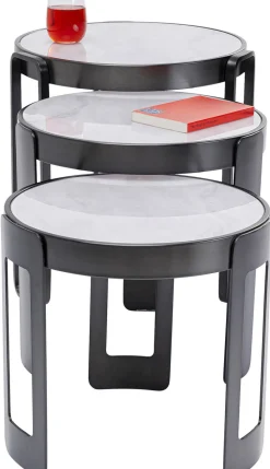 KARE Design Salontafel Perelli Black (Set Van 3) Best