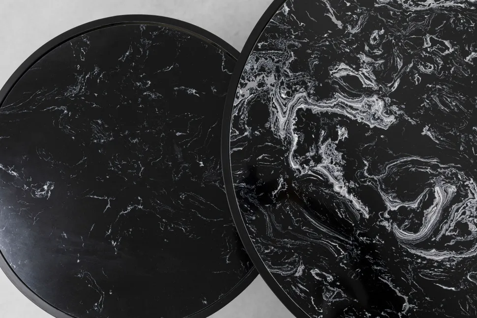 KARE Design Salontafel Roma Black (Set Van 2) Flash Sale