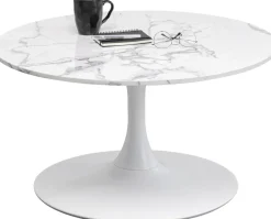 KARE Design Salontafel Shickeria Marble White 80cm Outlet