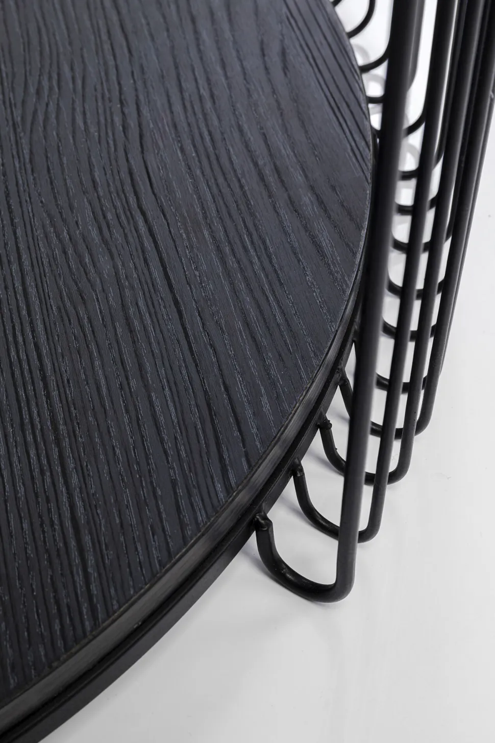 KARE Design Salontafel Wire Double Black Wood (2/set) Discount