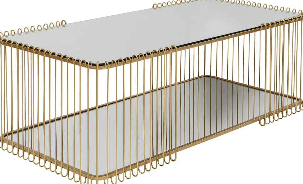 KARE Design Salontafel Wire Double Brass 120x60cm Discount