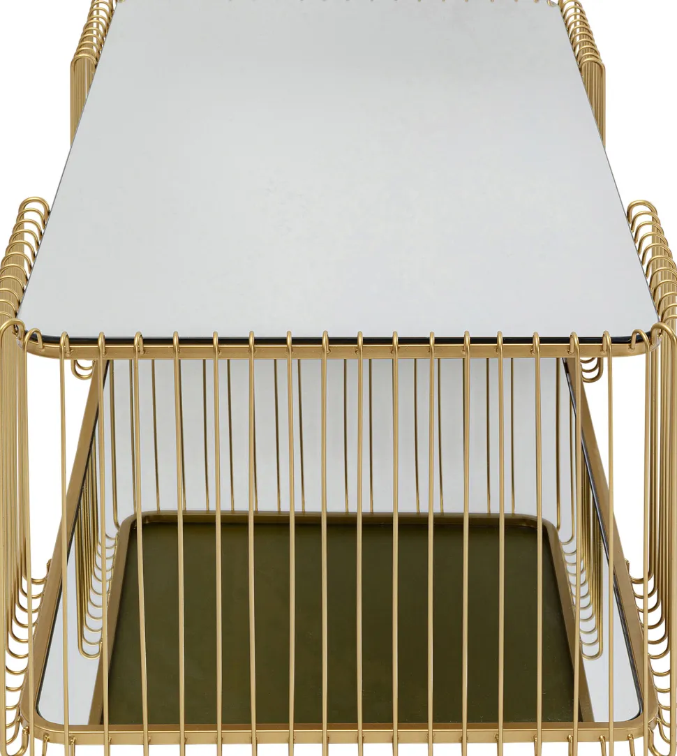 KARE Design Salontafel Wire Double Brass 120x60cm Discount