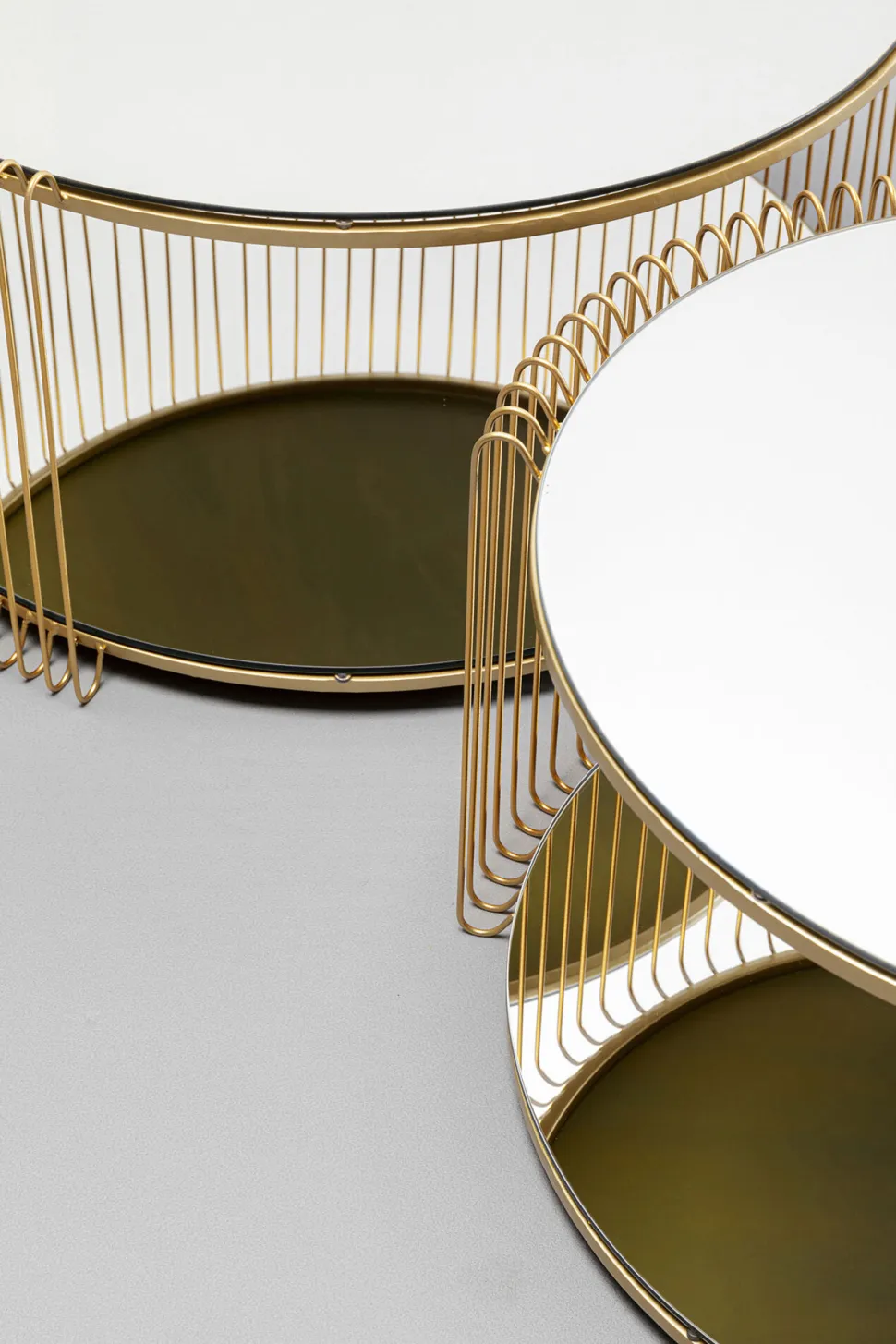 KARE Design Salontafel Wire Double Brass (2/set) Clearance