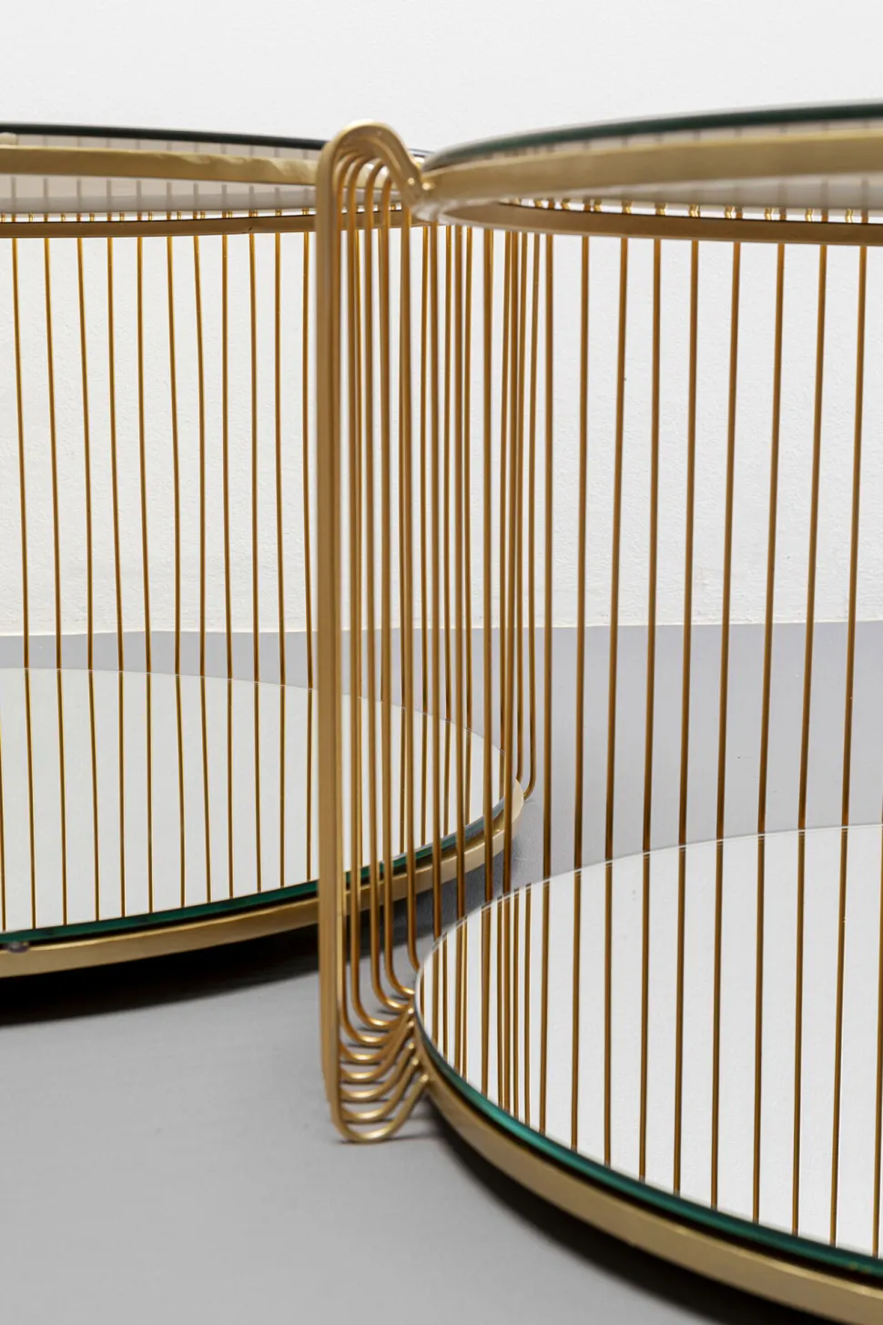 KARE Design Salontafel Wire Double Brass (2/set) Clearance
