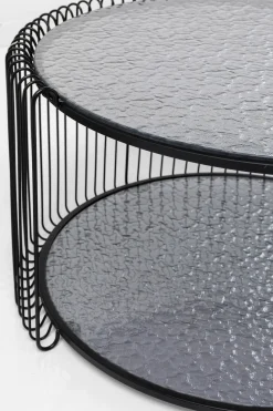 KARE Design Salontafel Wire Double Bubble Black (2/set) Online