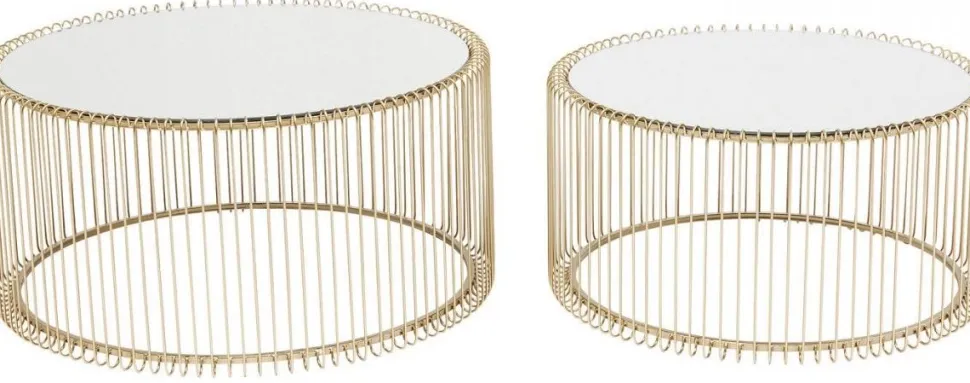KARE Design Salontafel Wire Messing (2-delig) Cheap