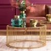KARE Design Salontafel Wire Uno Messing Ø80cm Discount