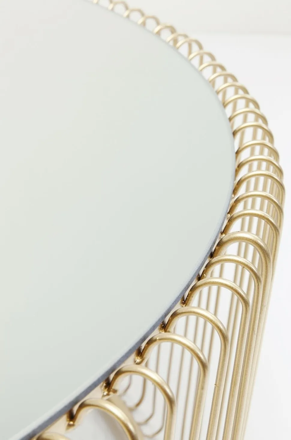 KARE Design Salontafel Wire Uno Messing Ø80cm Discount