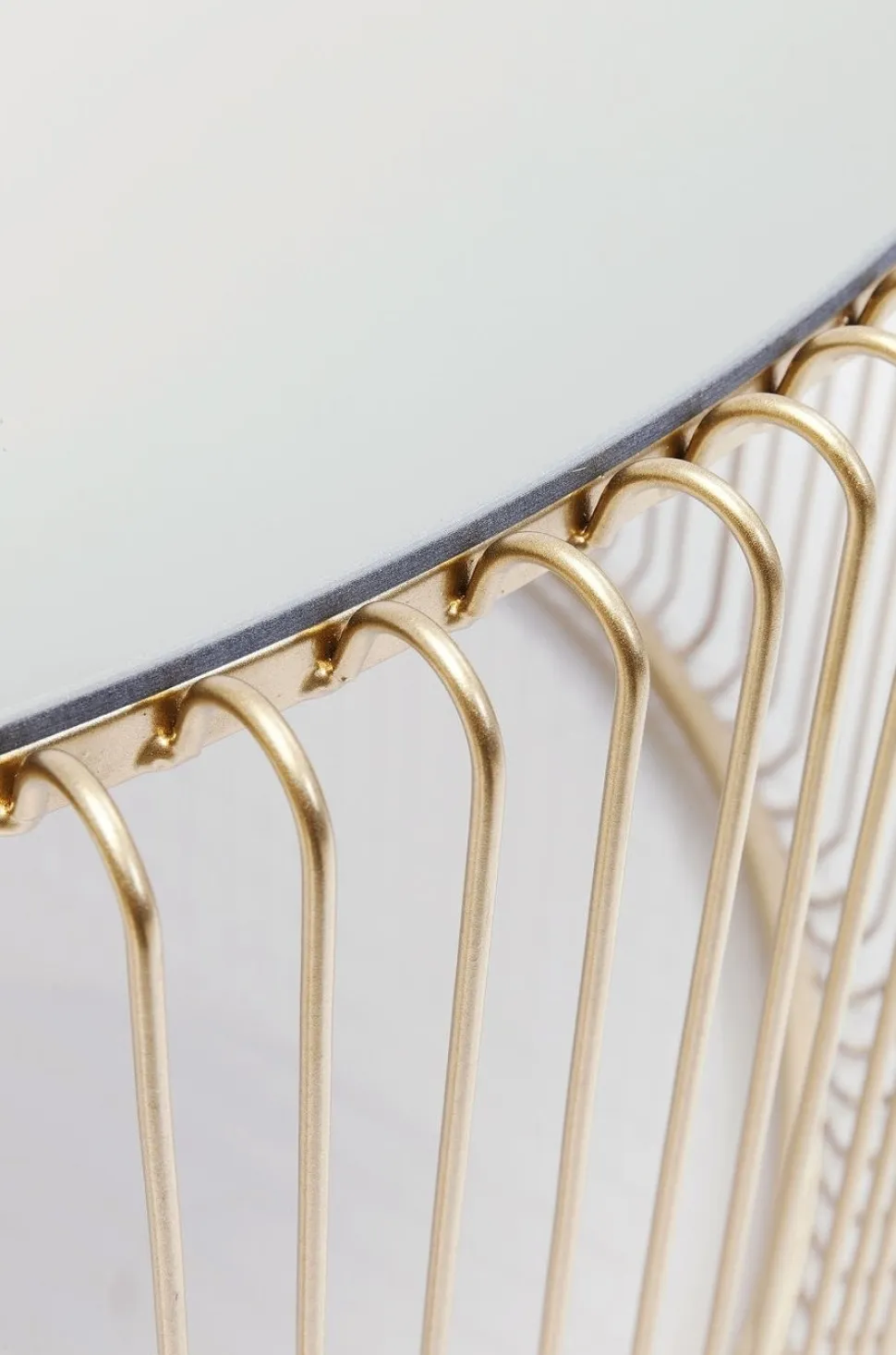 KARE Design Salontafel Wire Uno Messing Ø80cm Discount