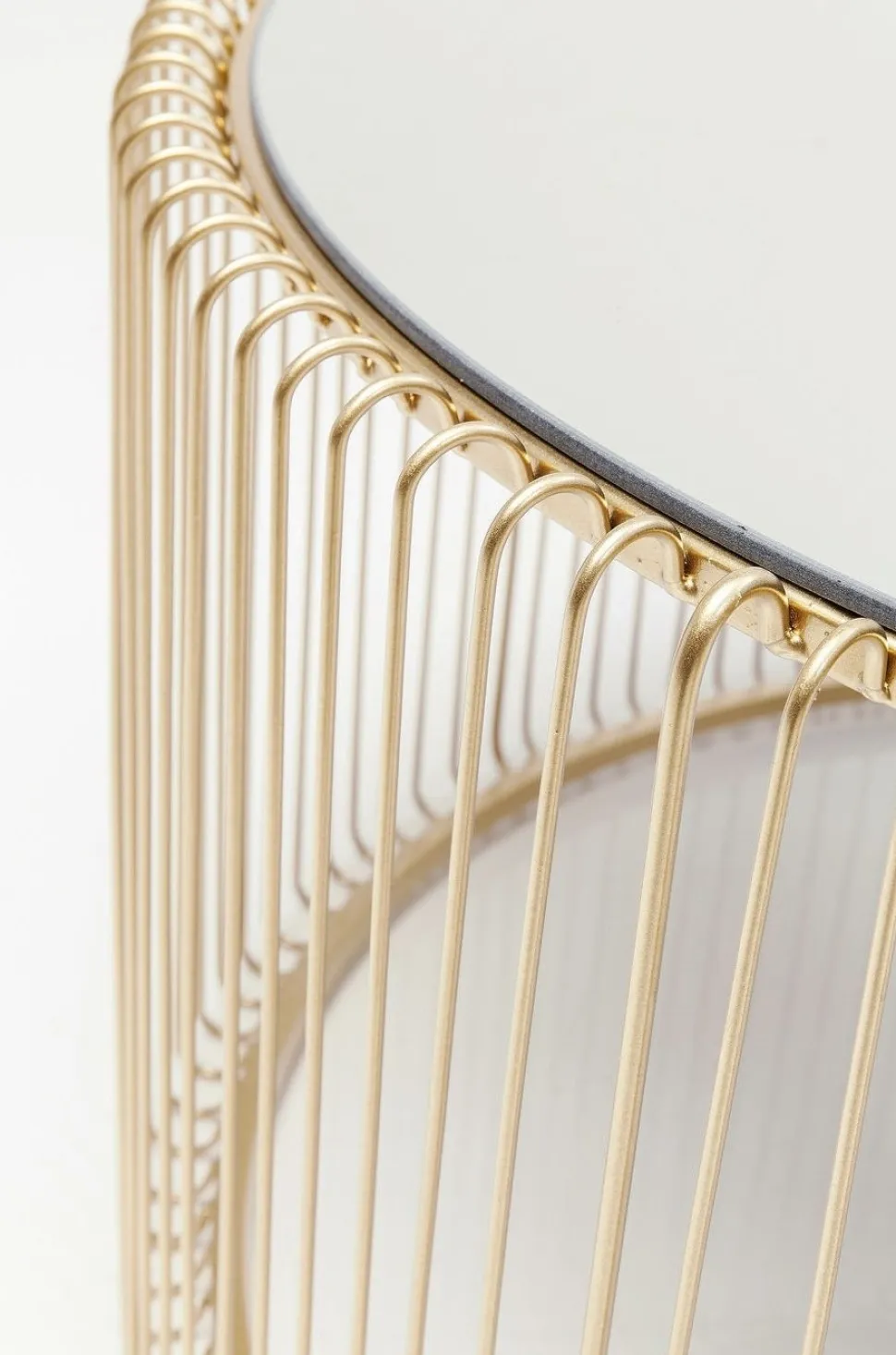 KARE Design Salontafel Wire Uno Messing Ø80cm Discount