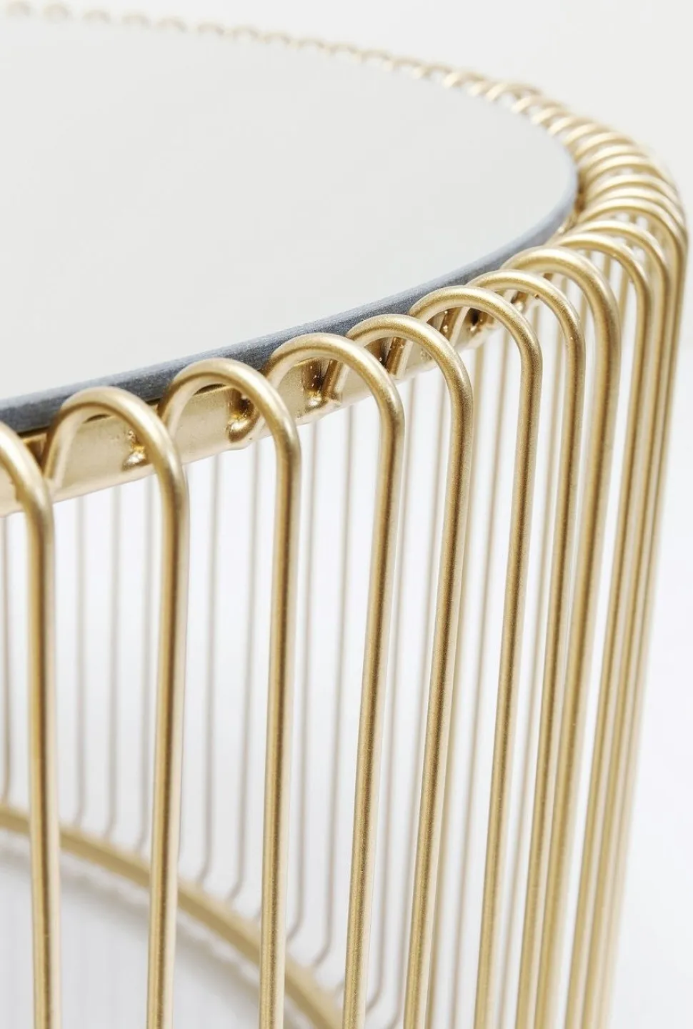 KARE Design Salontafel Wire Uno Messing Ø80cm Discount
