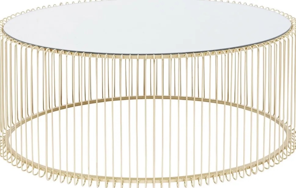 KARE Design Salontafel Wire Uno Messing 60x90cm Clearance