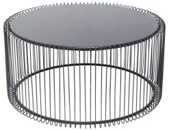 KARE Design Salontafel Wire Uno Zwart Ø80cm Cheap