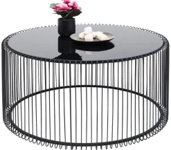 KARE Design Salontafel Wire Uno Zwart Ø80cm Cheap