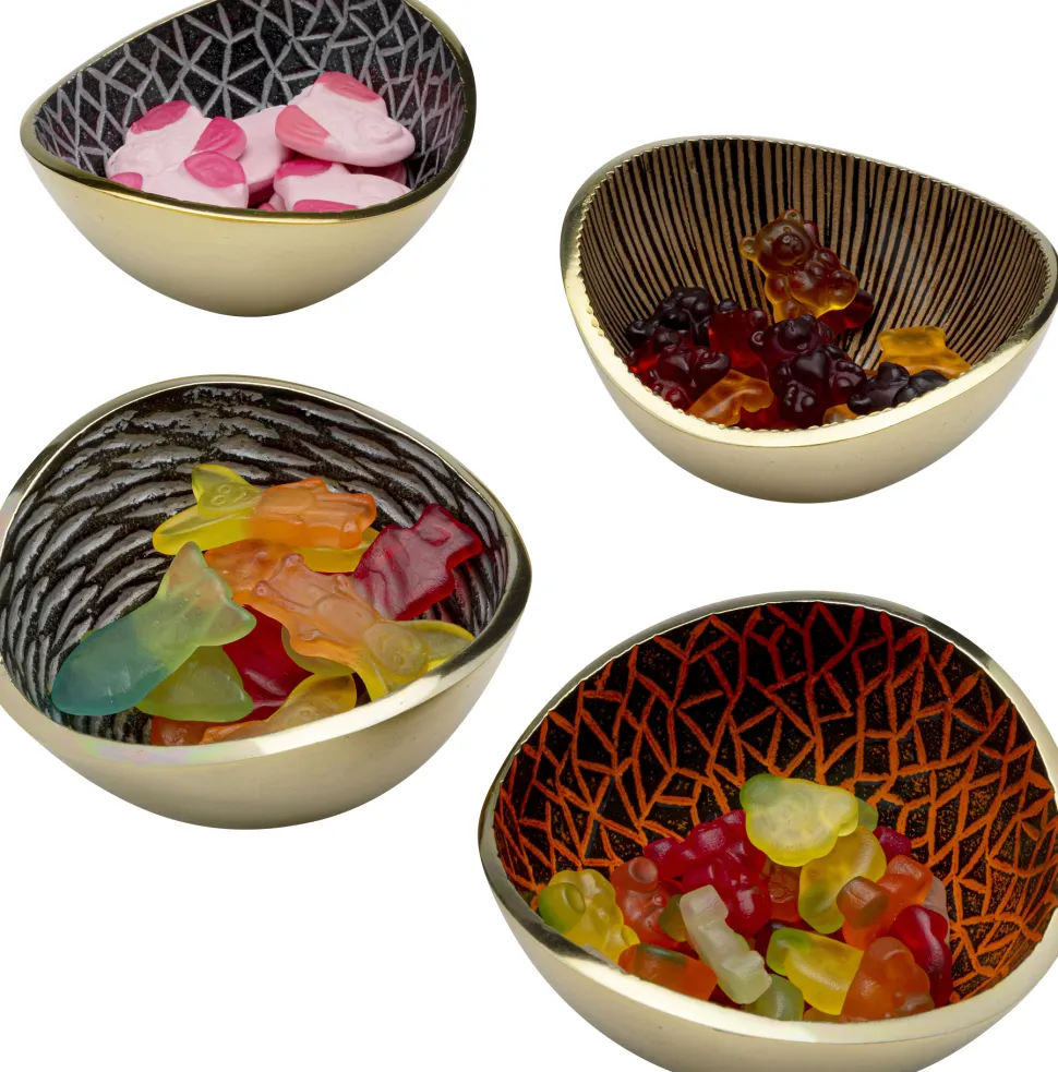 KARE Design Schaal Samba Colore Crackle (4/Set) Cheap