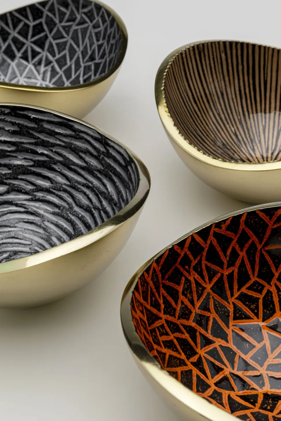KARE Design Schaal Samba Colore Crackle (4/Set) Cheap