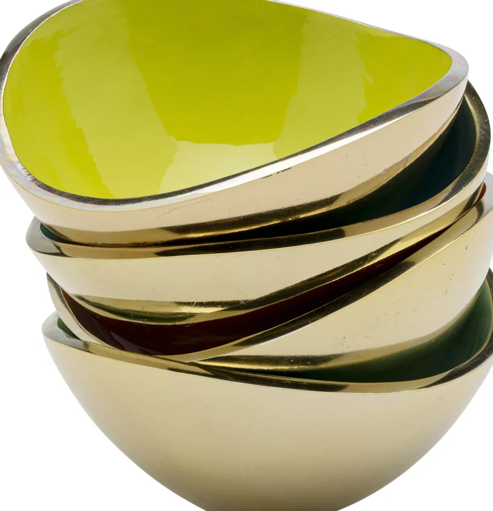 KARE Design Schaal Samba Colore Plain (4/Set) Hot