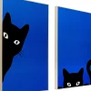 KARE Design Schilderij Ciao Gatto Set Van 2 Flash Sale