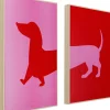 KARE Design Schilderij Dog Frankie Set Van 2 Cheap