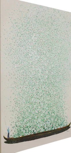 KARE Design Schilderij Flower Boat Beige Green 120x160cm Best
