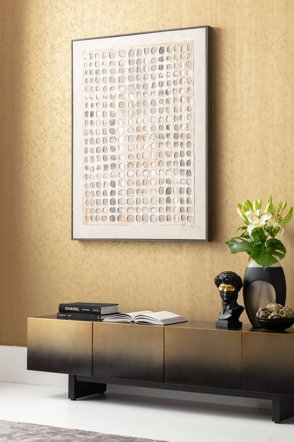 KARE Design Schilderij Glitter Curtain 120x90cm Cheap
