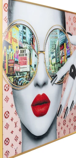 KARE Design Schilderij Met Lijst Times Square View 120x120cm Cheap