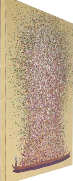KARE Design Schilderij Touched Flower Boat Goud-Roze 160x120cm Shop