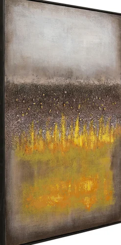 KARE Design Schilderij Vista Yellow 90x120cm Hot