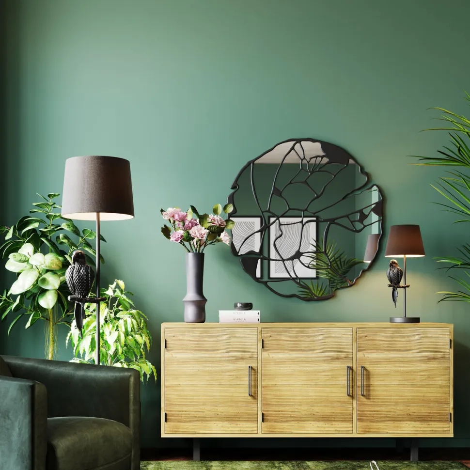 KARE Design Spiegel Pieces Mat Zwart Ø100cm Discount