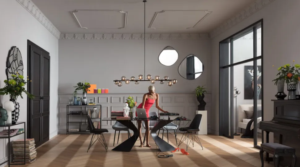 KARE Design Spiegel Pieces Mat Zwart Ø100cm Discount