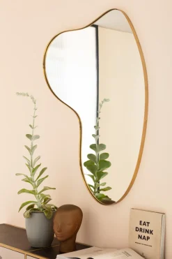 KARE Design Spiegel Shape Messing 110x120cm Clearance