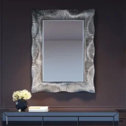 KARE Design Spiegel Wavy Zilver 94x124cm Hot