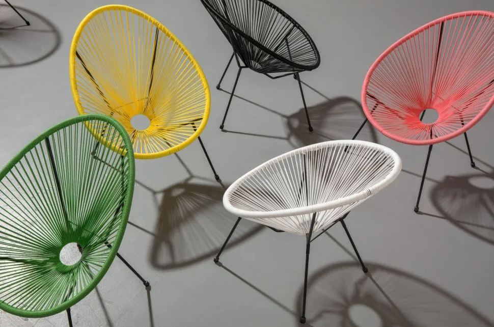KARE Design Stoel Acapulco Zwart Clearance