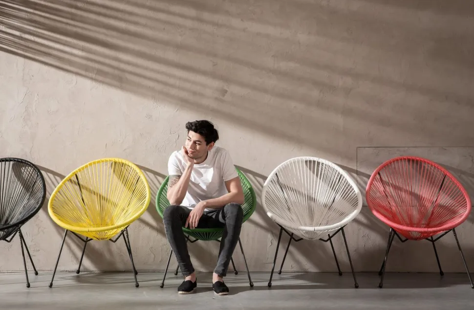 KARE Design Stoel Acapulco Zwart Clearance