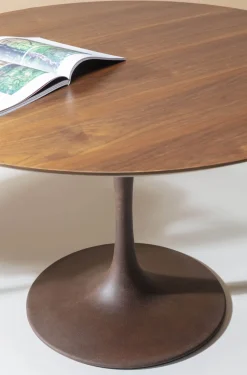 KARE Design Tafelblad Invitation Round Walnut 120cm Discount