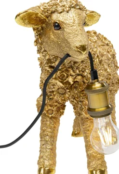 KARE Design Tafellamp Animal Flower Sheep Gold 36cm Fashion