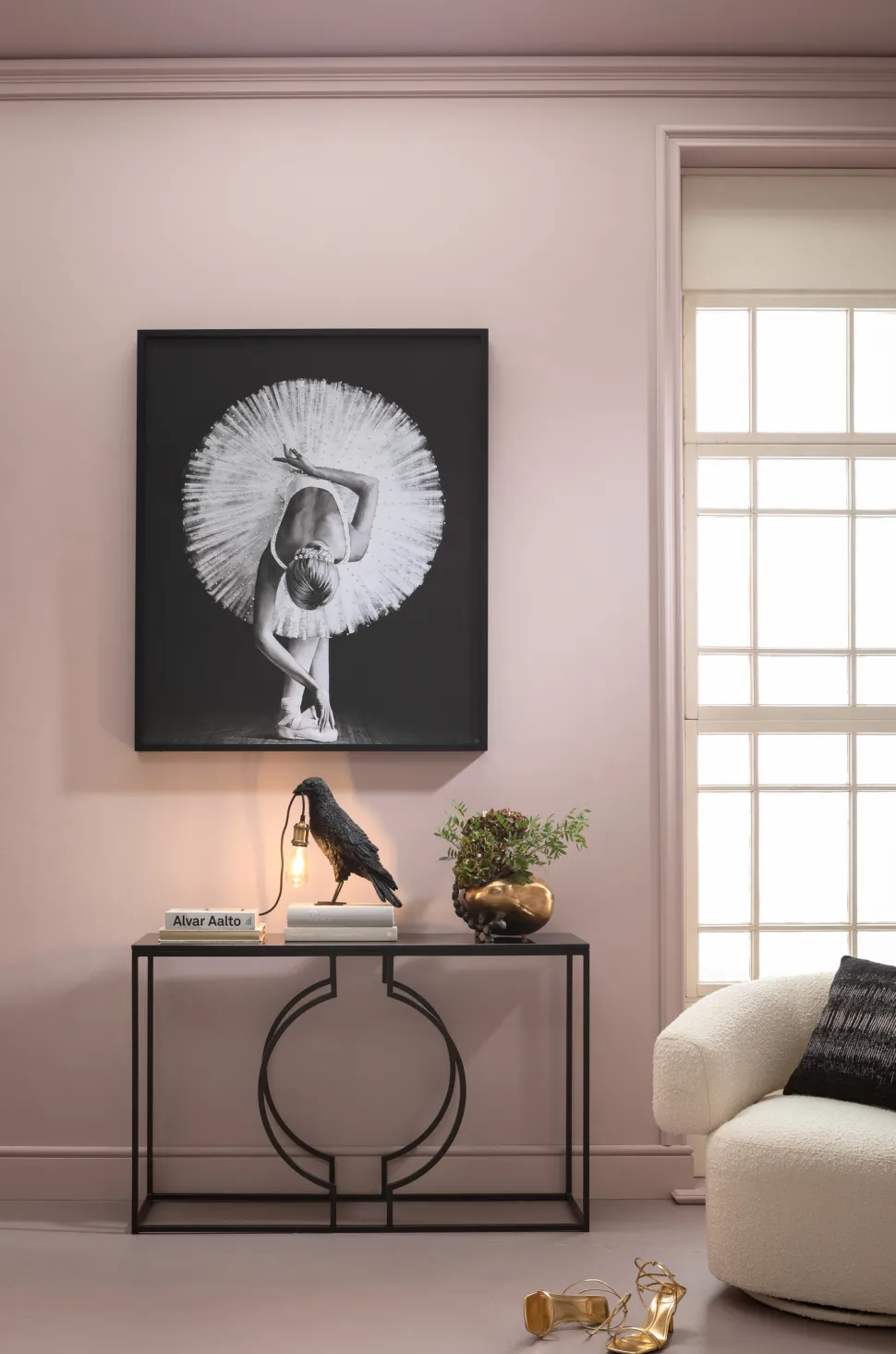 KARE Design Tafellamp Animal Kraai Mat Zwart Outlet