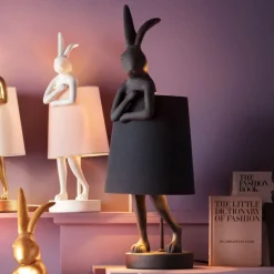 KARE Design Tafellamp Animal Rabbit Matt Black 68cm Discount