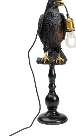 KARE Design Tafellamp Animal Sitting Crow Mat Zwart New