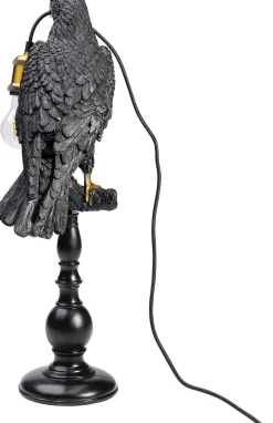 KARE Design Tafellamp Animal Sitting Crow Mat Zwart New